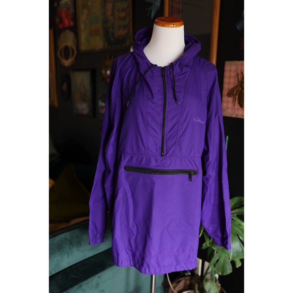 VTG 80s The Disney Channel Staff Made In USA Ideal Zipper Purple Jacket XL